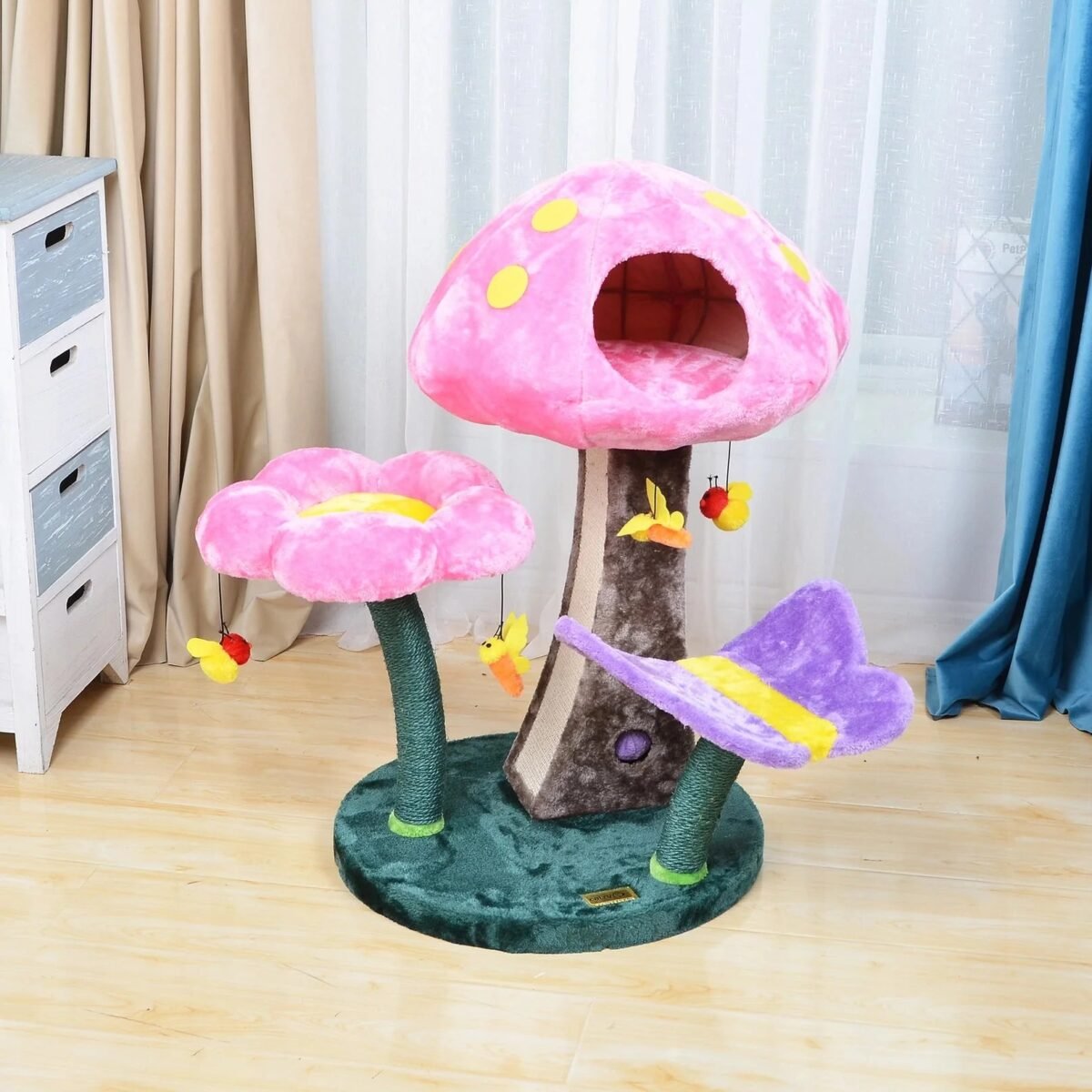 Wonderland Mushroom Cat Tree - Image 3