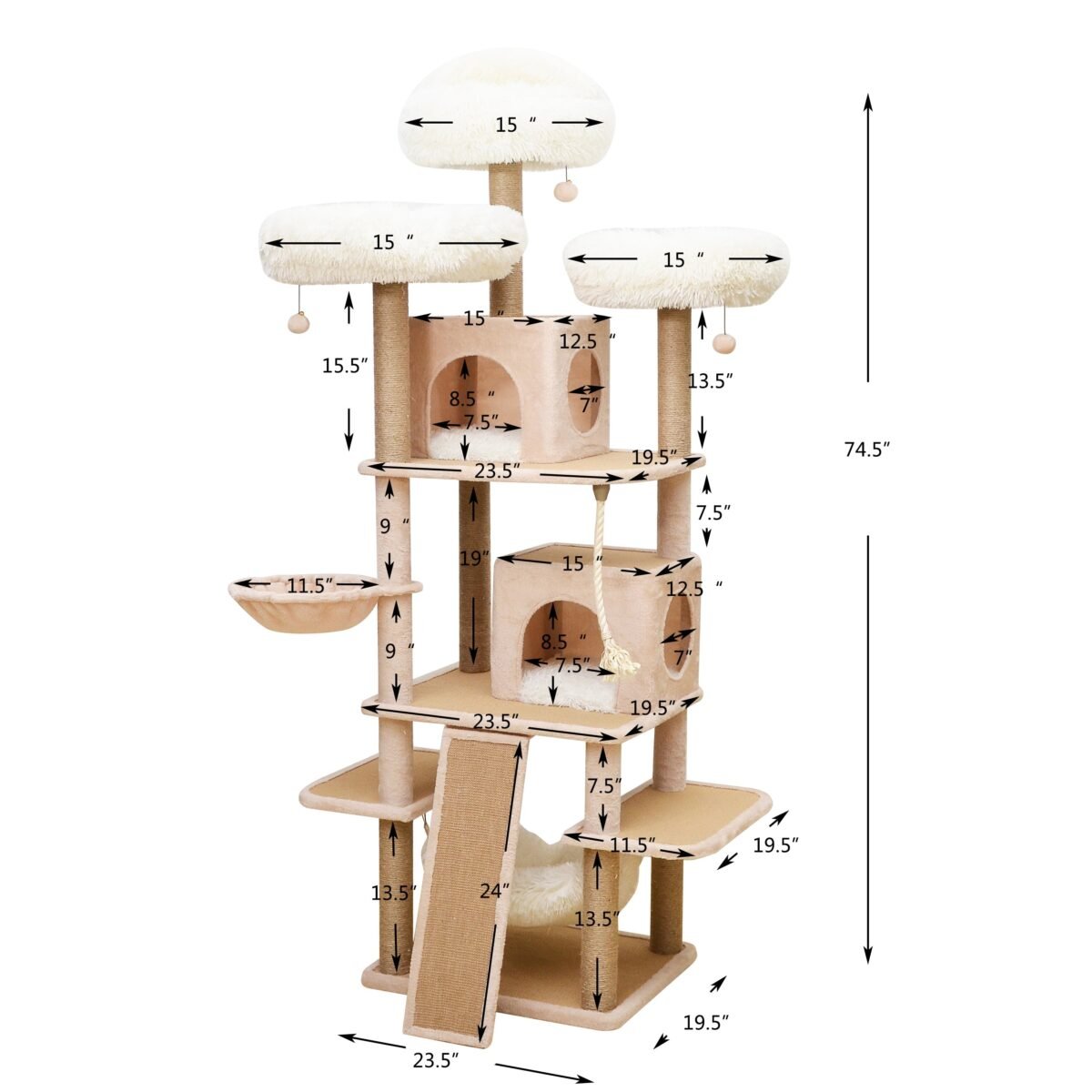 Castle 8 Level Cat Tower - Image 12