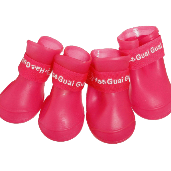 Pet Dog Rain Boots Booties Waterproof Protective Rubber Shoes