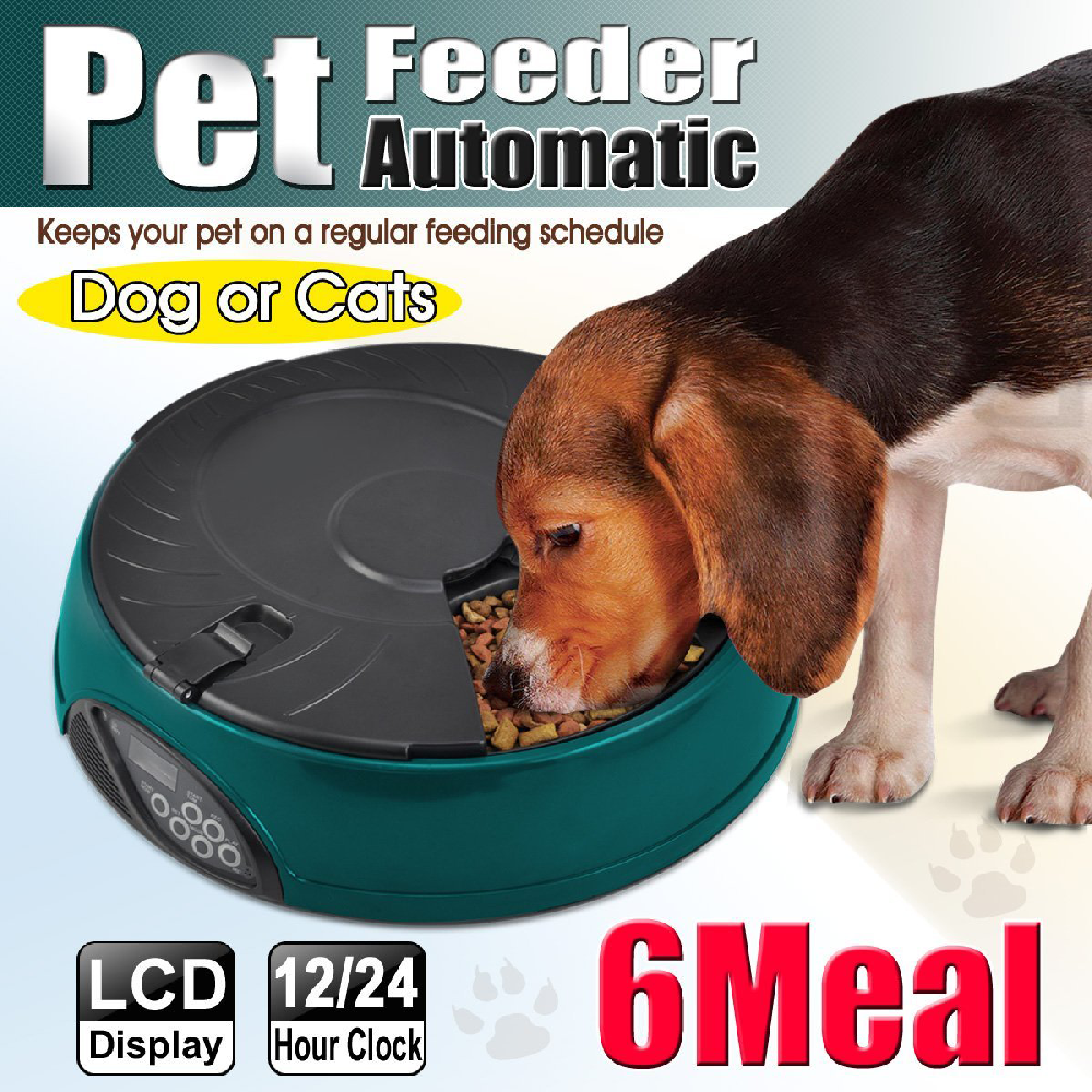 Popamazing 6 Days Cat + Dog + Rabbit Meal Automatic Pet Feeder Auto Dispenser - Image 2
